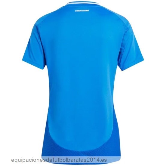 Nuevo 1ª Camiseta Mujer Italia 2024 Azul Baratas
